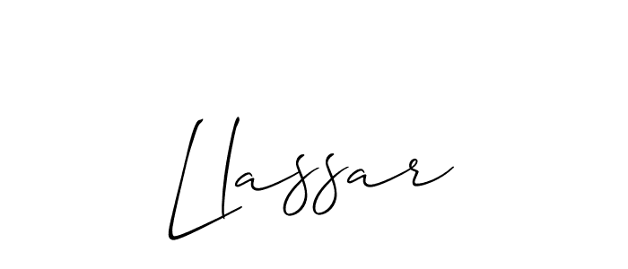 Best and Professional Signature Style for Llassar. Allison_Script Best Signature Style Collection. Llassar signature style 2 images and pictures png