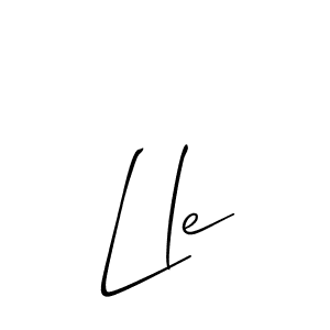 Make a beautiful signature design for name Lle. Use this online signature maker to create a handwritten signature for free. Lle signature style 2 images and pictures png
