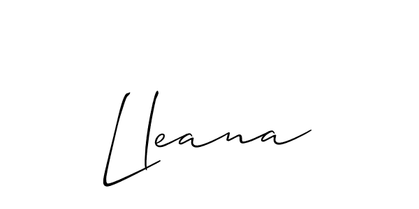 How to Draw Lleana signature style? Allison_Script is a latest design signature styles for name Lleana. Lleana signature style 2 images and pictures png