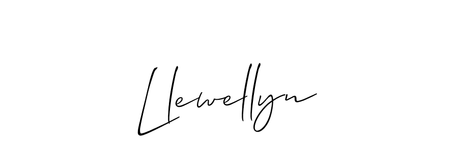 Use a signature maker to create a handwritten signature online. With this signature software, you can design (Allison_Script) your own signature for name Llewellyn. Llewellyn signature style 2 images and pictures png