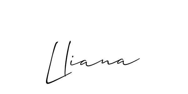 Lliana stylish signature style. Best Handwritten Sign (Allison_Script) for my name. Handwritten Signature Collection Ideas for my name Lliana. Lliana signature style 2 images and pictures png