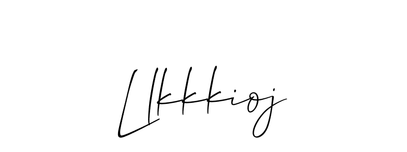 How to Draw Llkkkioj signature style? Allison_Script is a latest design signature styles for name Llkkkioj. Llkkkioj signature style 2 images and pictures png