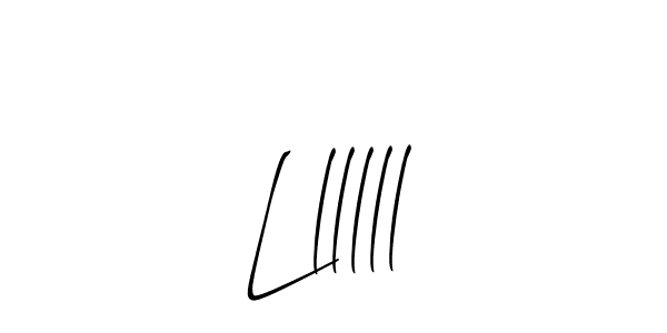 How to make Llllll name signature. Use Allison_Script style for creating short signs online. This is the latest handwritten sign. Llllll signature style 2 images and pictures png