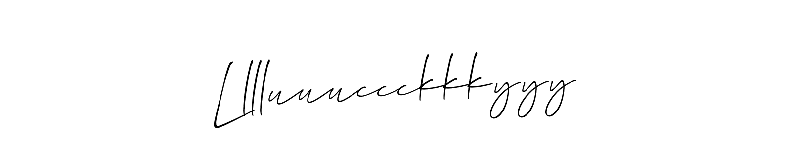 You should practise on your own different ways (Allison_Script) to write your name (Lllluuuccckkkyyy) in signature. don't let someone else do it for you. Lllluuuccckkkyyy signature style 2 images and pictures png