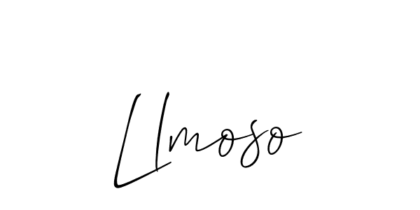 The best way (Allison_Script) to make a short signature is to pick only two or three words in your name. The name Llmoso include a total of six letters. For converting this name. Llmoso signature style 2 images and pictures png