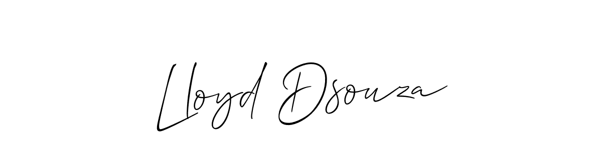 You should practise on your own different ways (Allison_Script) to write your name (Lloyd Dsouza) in signature. don't let someone else do it for you. Lloyd Dsouza signature style 2 images and pictures png