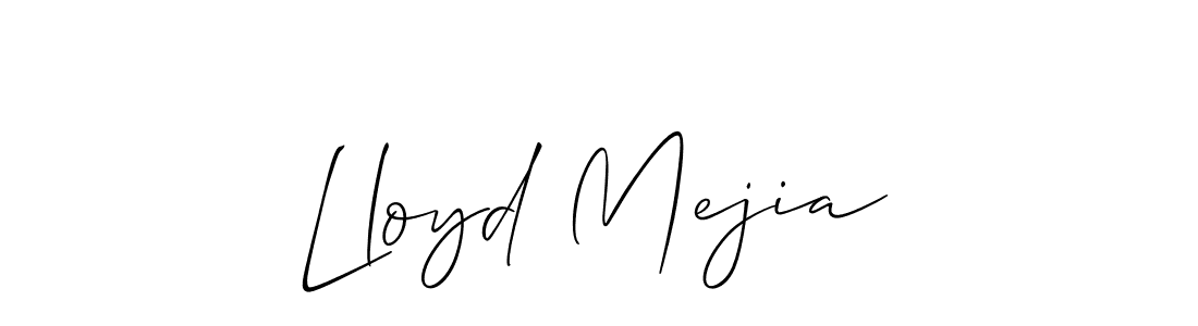 Use a signature maker to create a handwritten signature online. With this signature software, you can design (Allison_Script) your own signature for name Lloyd Mejia. Lloyd Mejia signature style 2 images and pictures png