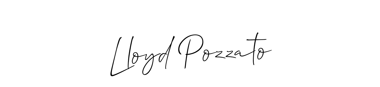 Design your own signature with our free online signature maker. With this signature software, you can create a handwritten (Allison_Script) signature for name Lloyd Pozzato. Lloyd Pozzato signature style 2 images and pictures png