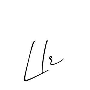 Llr stylish signature style. Best Handwritten Sign (Allison_Script) for my name. Handwritten Signature Collection Ideas for my name Llr. Llr signature style 2 images and pictures png