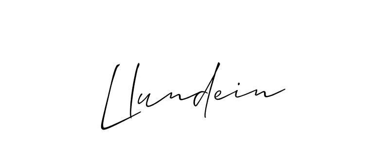 Best and Professional Signature Style for Llundein. Allison_Script Best Signature Style Collection. Llundein signature style 2 images and pictures png