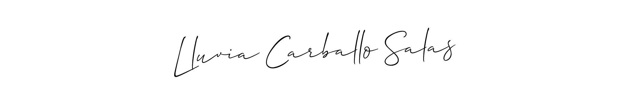 Check out images of Autograph of Lluvia Carballo Salas name. Actor Lluvia Carballo Salas Signature Style. Allison_Script is a professional sign style online. Lluvia Carballo Salas signature style 2 images and pictures png