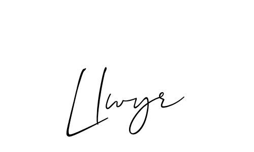 Also You can easily find your signature by using the search form. We will create Llwyr name handwritten signature images for you free of cost using Allison_Script sign style. Llwyr signature style 2 images and pictures png