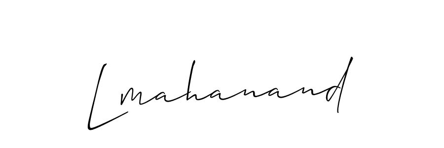 Make a beautiful signature design for name Lmahanand. Use this online signature maker to create a handwritten signature for free. Lmahanand signature style 2 images and pictures png