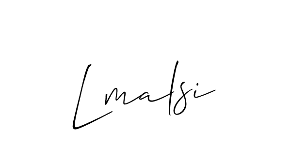 Similarly Allison_Script is the best handwritten signature design. Signature creator online .You can use it as an online autograph creator for name Lmalsi. Lmalsi signature style 2 images and pictures png