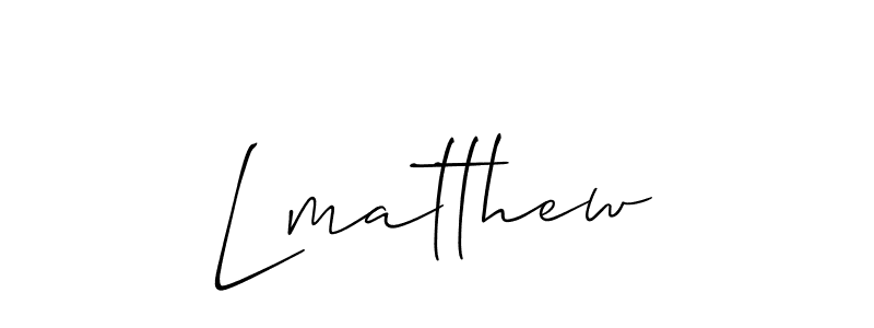Make a beautiful signature design for name Lmatthew. With this signature (Allison_Script) style, you can create a handwritten signature for free. Lmatthew signature style 2 images and pictures png