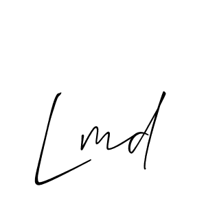 How to make Lmd signature? Allison_Script is a professional autograph style. Create handwritten signature for Lmd name. Lmd signature style 2 images and pictures png