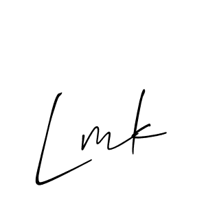 How to make Lmk signature? Allison_Script is a professional autograph style. Create handwritten signature for Lmk name. Lmk signature style 2 images and pictures png