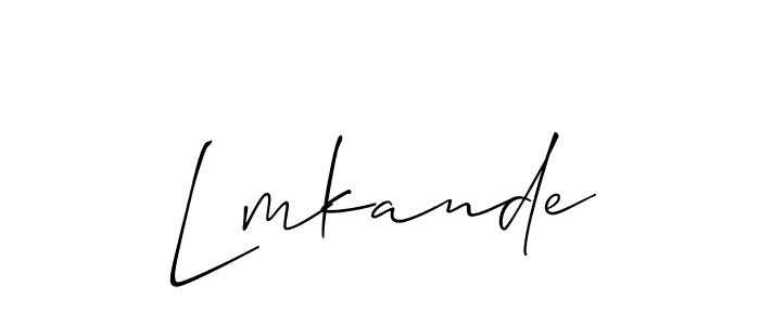 Also You can easily find your signature by using the search form. We will create Lmkande name handwritten signature images for you free of cost using Allison_Script sign style. Lmkande signature style 2 images and pictures png
