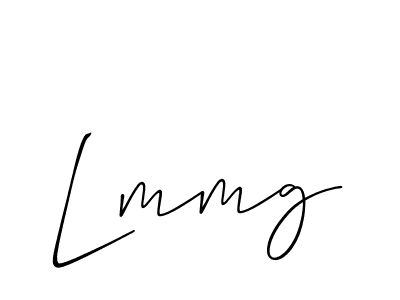 How to make Lmmg signature? Allison_Script is a professional autograph style. Create handwritten signature for Lmmg name. Lmmg signature style 2 images and pictures png