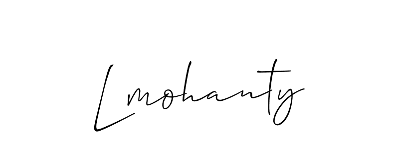 Best and Professional Signature Style for Lmohanty. Allison_Script Best Signature Style Collection. Lmohanty signature style 2 images and pictures png