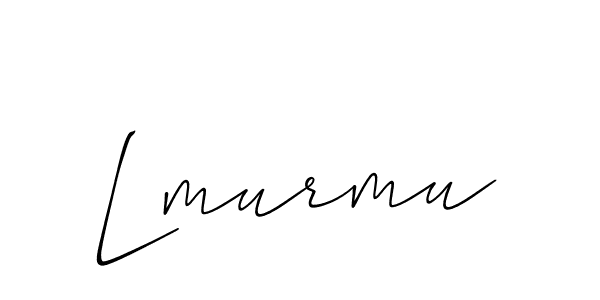 Lmurmu stylish signature style. Best Handwritten Sign (Allison_Script) for my name. Handwritten Signature Collection Ideas for my name Lmurmu. Lmurmu signature style 2 images and pictures png
