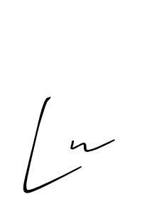 This is the best signature style for the Ln name. Also you like these signature font (Allison_Script). Mix name signature. Ln signature style 2 images and pictures png