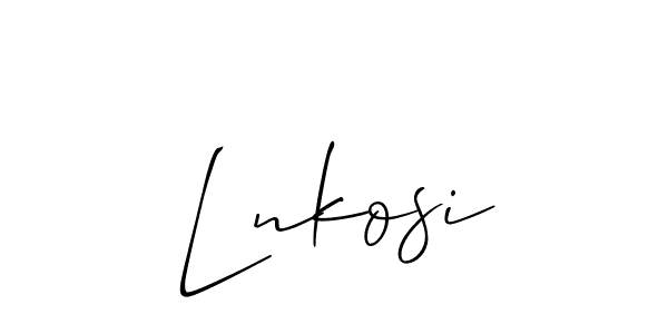 Best and Professional Signature Style for Lnkosi. Allison_Script Best Signature Style Collection. Lnkosi signature style 2 images and pictures png