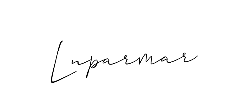 Once you've used our free online signature maker to create your best signature Allison_Script style, it's time to enjoy all of the benefits that Lnparmar name signing documents. Lnparmar signature style 2 images and pictures png