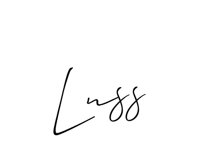 Also we have Lnss name is the best signature style. Create professional handwritten signature collection using Allison_Script autograph style. Lnss signature style 2 images and pictures png