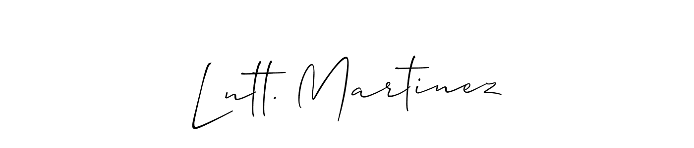 You should practise on your own different ways (Allison_Script) to write your name (Lntt. Martinez) in signature. don't let someone else do it for you. Lntt. Martinez signature style 2 images and pictures png