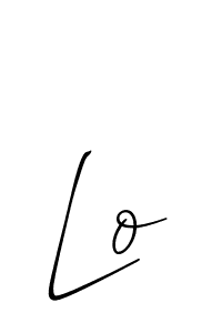 Design your own signature with our free online signature maker. With this signature software, you can create a handwritten (Allison_Script) signature for name Lo. Lo signature style 2 images and pictures png