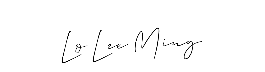 Best and Professional Signature Style for Lo Lee Ming. Allison_Script Best Signature Style Collection. Lo Lee Ming signature style 2 images and pictures png