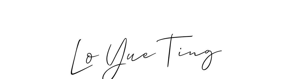 This is the best signature style for the Lo Yue Ting name. Also you like these signature font (Allison_Script). Mix name signature. Lo Yue Ting signature style 2 images and pictures png