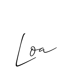 Also You can easily find your signature by using the search form. We will create Loa name handwritten signature images for you free of cost using Allison_Script sign style. Loa signature style 2 images and pictures png