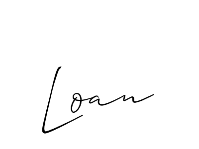 Loan stylish signature style. Best Handwritten Sign (Allison_Script) for my name. Handwritten Signature Collection Ideas for my name Loan. Loan signature style 2 images and pictures png