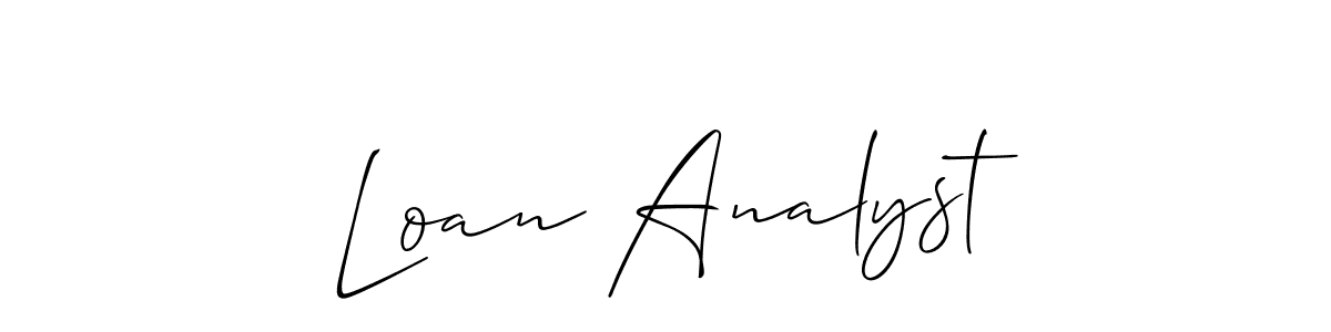 How to Draw Loan Analyst signature style? Allison_Script is a latest design signature styles for name Loan Analyst. Loan Analyst signature style 2 images and pictures png