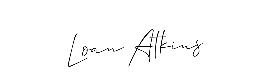Here are the top 10 professional signature styles for the name Loan Atkins. These are the best autograph styles you can use for your name. Loan Atkins signature style 2 images and pictures png