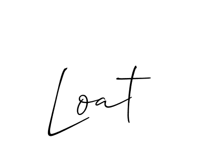 How to Draw Loat signature style? Allison_Script is a latest design signature styles for name Loat. Loat signature style 2 images and pictures png