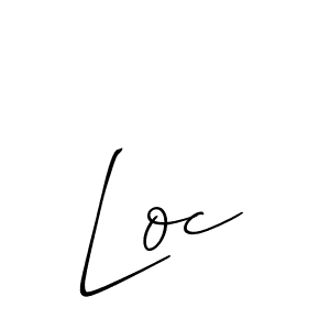 The best way (Allison_Script) to make a short signature is to pick only two or three words in your name. The name Loc include a total of six letters. For converting this name. Loc signature style 2 images and pictures png
