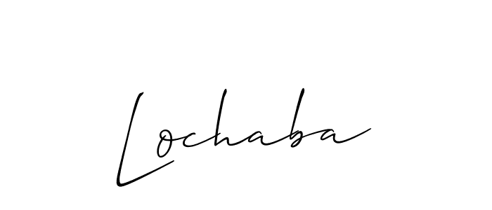 You should practise on your own different ways (Allison_Script) to write your name (Lochaba) in signature. don't let someone else do it for you. Lochaba signature style 2 images and pictures png