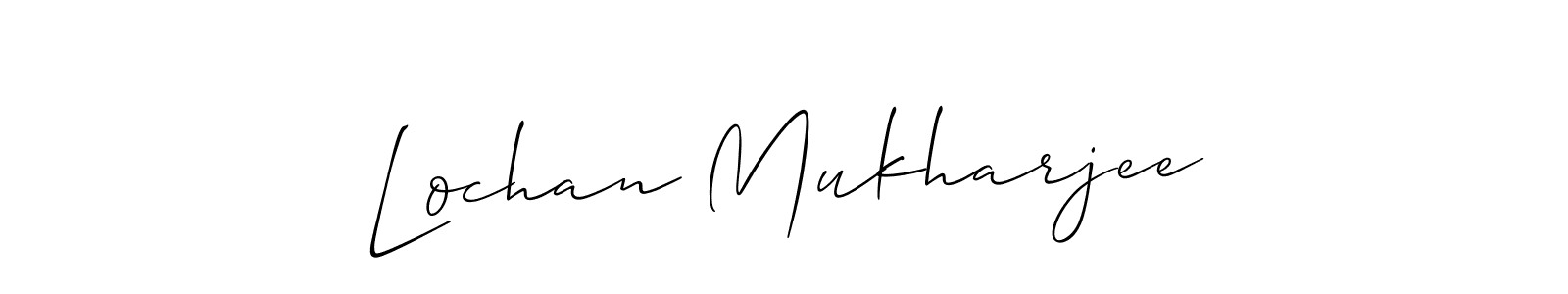 Make a short Lochan Mukharjee signature style. Manage your documents anywhere anytime using Allison_Script. Create and add eSignatures, submit forms, share and send files easily. Lochan Mukharjee signature style 2 images and pictures png