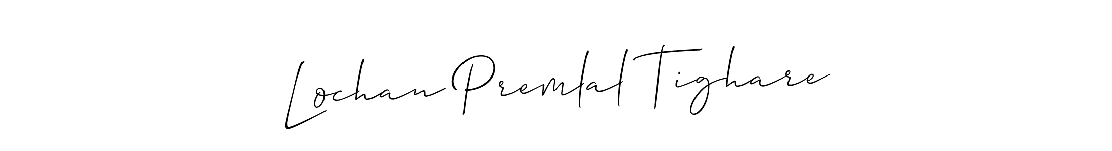 Similarly Allison_Script is the best handwritten signature design. Signature creator online .You can use it as an online autograph creator for name Lochan Premlal Tighare. Lochan Premlal Tighare signature style 2 images and pictures png