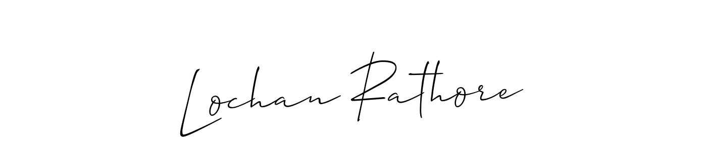 Make a beautiful signature design for name Lochan Rathore. With this signature (Allison_Script) style, you can create a handwritten signature for free. Lochan Rathore signature style 2 images and pictures png