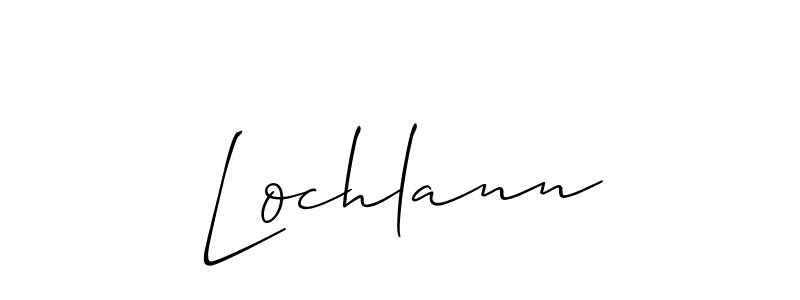 if you are searching for the best signature style for your name Lochlann. so please give up your signature search. here we have designed multiple signature styles  using Allison_Script. Lochlann signature style 2 images and pictures png