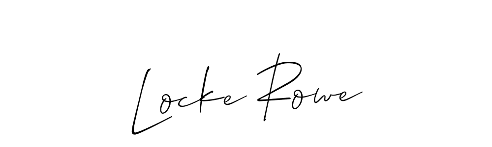 It looks lik you need a new signature style for name Locke Rowe. Design unique handwritten (Allison_Script) signature with our free signature maker in just a few clicks. Locke Rowe signature style 2 images and pictures png