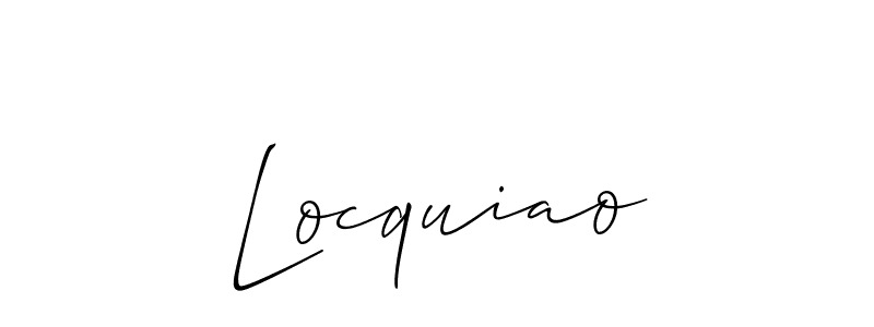 Best and Professional Signature Style for Locquiao. Allison_Script Best Signature Style Collection. Locquiao signature style 2 images and pictures png