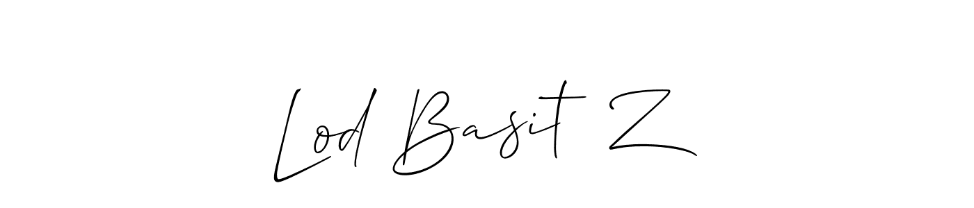 Design your own signature with our free online signature maker. With this signature software, you can create a handwritten (Allison_Script) signature for name Lod Basit⁠ Z. Lod Basit⁠ Z signature style 2 images and pictures png