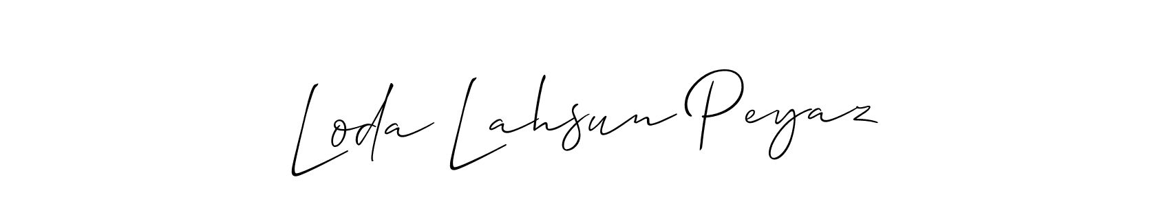 Here are the top 10 professional signature styles for the name Loda Lahsun Peyaz. These are the best autograph styles you can use for your name. Loda Lahsun Peyaz signature style 2 images and pictures png