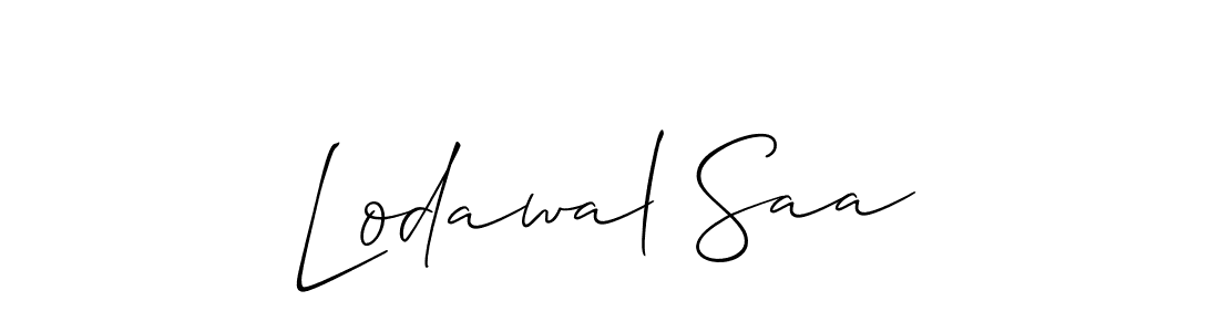 Also we have Lodawal Saa name is the best signature style. Create professional handwritten signature collection using Allison_Script autograph style. Lodawal Saa signature style 2 images and pictures png