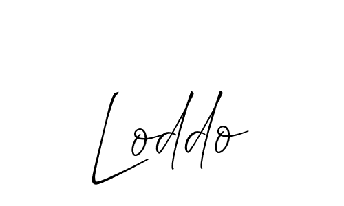 It looks lik you need a new signature style for name Loddo. Design unique handwritten (Allison_Script) signature with our free signature maker in just a few clicks. Loddo signature style 2 images and pictures png